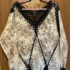 Womens Midnight Velvet Dress Tunic Top New without tags